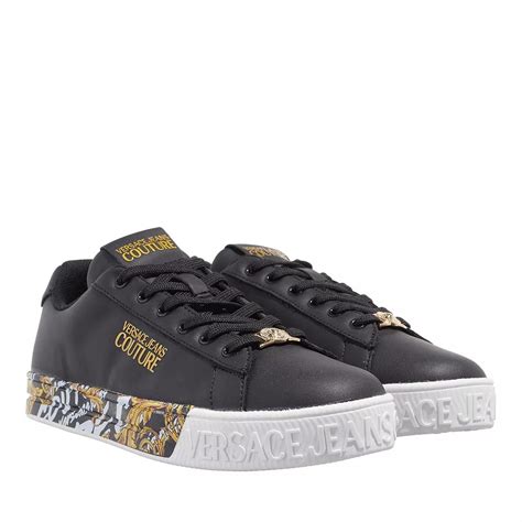 versace jeans sneakers alte black|versace couture sneakers women's.